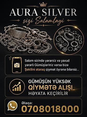 xaç: AURA SILVER – gümüş məmulatlarının qəbulu xidməti - Gümüşün yüksək — 1