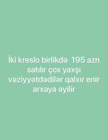 kreditle mebel: İki ədəd ofis kreslosu dəsti - Material: qara rəngli eko‑dəri üzlük — 2