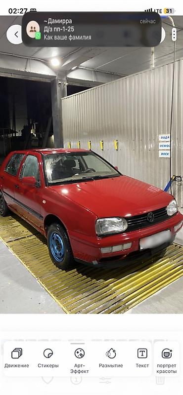 бартовой машина: Volkswagen Golf: 1997 г., Бензин, Хэтчбэк — 5