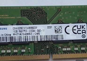 komputer 16 gb ram: Samsung 16GB DDR4 3200MHz SO-DIMM Notebook RAM (M471A2G43BB2-CWE) — 2