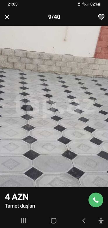 Plitə işləri: Her nov tanet daslarin bardyor ve beton daslarin satisi ve istehsali — 11