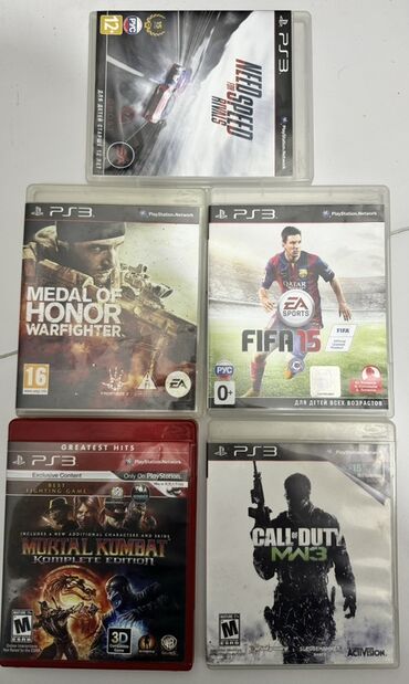 PS3 (Sony PlayStation 3): PlayStation 3 üçün Need for Speed Rivals, Medal of Honor Warfighter