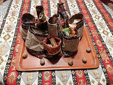 ароматизаторы в машину: Qədimi arnamentlərlə işlənmiş novruz torbası satılır. Əl işidir — 1