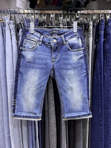 женские джинсовые капри: Жынсылар S (EU 36), түсү - Көк