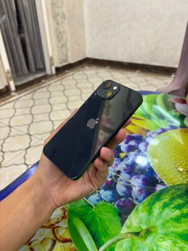 мобильные телефоны в оше: IPhone 13, Б/у, 128 ГБ, Jet Black, Защитное стекло, Чехол, Коробка, 81 %
