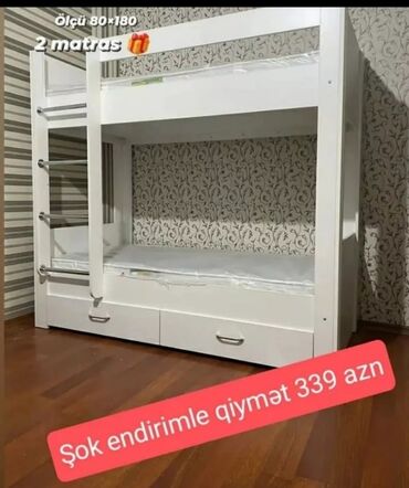 Masalar: Oğlan və qız üçün, Yeni, Çarpayı, Matras ilə, Siyirməli, Laminat