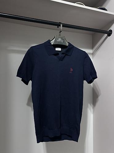 Футболки: Мужская футболка, S, M, Us Polo Assn, Б/у, цвет - Белый, Платная доставка — 1