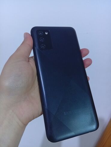 Samsung: Samsung Galaxy A03s, 32 GB, rəng - Qara, Barmaq izi, İki sim kartlı