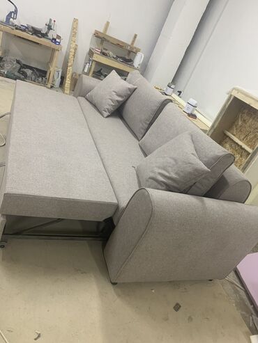 мебельный салон: Диван-кровать, цвет - Серый, Новый