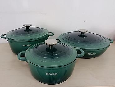 wet set collection intex: König set posuđa od livenog gvožđa – 3 dela - Materijal: liveno — 1