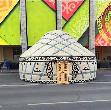 Аренда юрт: Аренда юрты, Каркас Деревянный, 85 баш, С полом, Самовар, Стол — 6