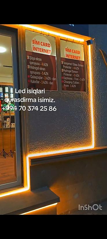 electric moto: LED işıqlarının peşəkar quraşdırılması xidməti - Fasad, pilləkən — 4
