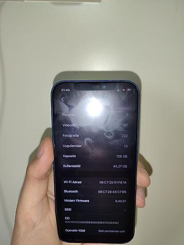 Apple iPhone: IPhone 12, Mavi, Face ID — 10