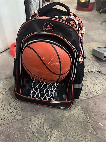 баскетбольный мяч: Məhsul: Glossy Bird məktəb çantası – basketbol temalı - Rəng və — 1