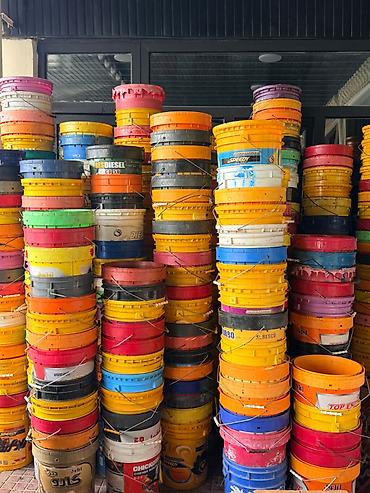 Bak, Plastik, 25 l l, İşlənmiş, Ünvandan götürmə, Ödənişli çatdırılma
