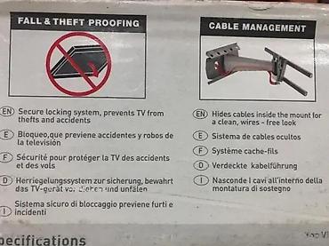 Aksesoari za TV i video: Barkan 3-kraki zidni nosač za Plasma/LCD televizore - Kompatibilnost — 4