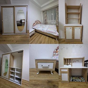 Oğlan və qız üçün, İşlənmiş, Təknəfərlik çarpayı, Yazı masası, Dolab, Tumba