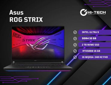 Acer: ⚛️ Asus Rog Strix Scar 16 G635LW-XS97 ⚛️CPU: Intel® Core™ Ultra 9