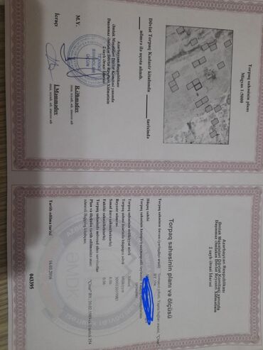 Torpaq sahələrinin satışı: 6 sot, Tikinti, Mülkiyyətçi, Kupça (Çıxarış) — 2