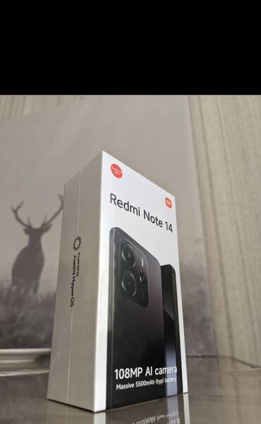 руль для телефона: Redmi, Redmi Note 14, Новый, 256 ГБ, цвет - Черный, В рассрочку, 2 SIM