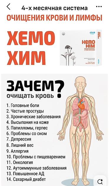 atomy: Набор продуктов Atomy для поддержки организма 1) HemoHIM (ХемоХим) — — 1