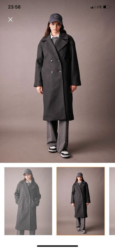 турецкие пальто женские: Пальто, Классика, Длинная модель, M (EU 38), L (EU 40)
