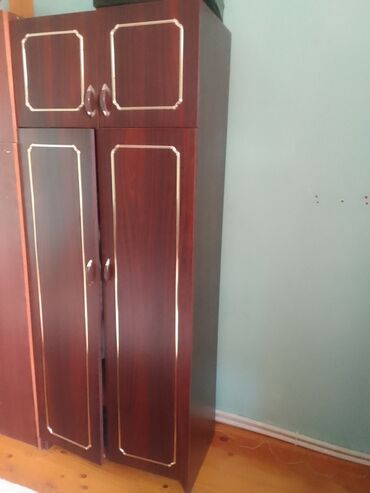 метбех мебели: Гардеробный шкаф, Б/у, 2 двери, Прямой шкаф, Азербайджан