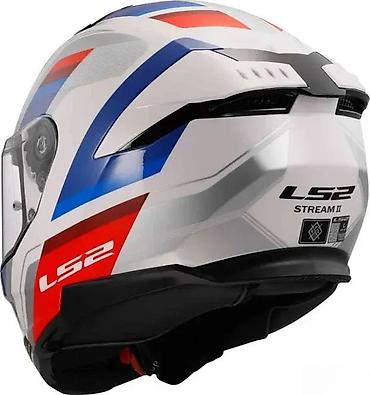 strelica: LS2 Stream II integralna moto kaciga – bela sa sportskim — 4