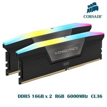 оперативная память corsair: Оперативная память, Новый, Corsair, 32 ГБ, DDR5, 6000 МГц, Для ПК