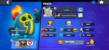 Video oyunlar üçün aksesuarlar: Brawl Stars hesabı – yüksək səviyyəli, oynamağa hazır - Kupa: 19 135 — 1