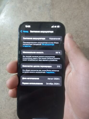 магбук про: IPhone 16 Pro, Б/у, Черный