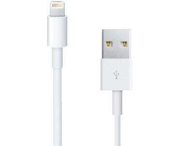 адаптер usb type c: Кабель USB–Lightning (белый) оригинальный - Разъёмы: USB-A —