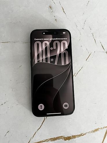 poco f6 pro 5g: IPhone 15 Pro, Б/у, 256 ГБ, Black Titanium, Зарядное устройство, Защитное стекло, Чехол, 94 % — 2