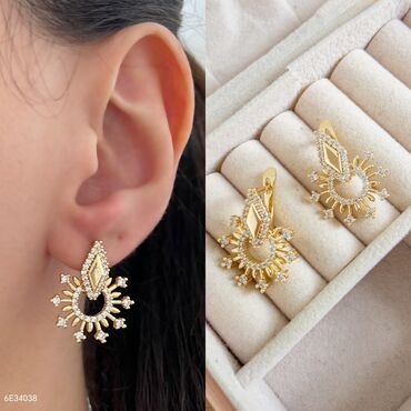 Bijuteriya dəstləri: Qızıl rəngli bijuteriya dəstləri 1) Qırmızı daşlı “marquise” forması — 15