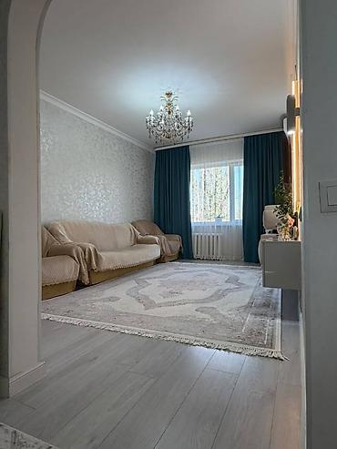 2 комнаты, 49 м², Аламедин-1 мкр 105 серия, 5 этаж, Свежий ремонт