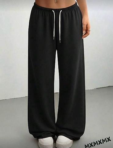 Donji deo: Ženske široke trenerke – više boja - Kroj: wide-leg/oversized, ravna i — 5