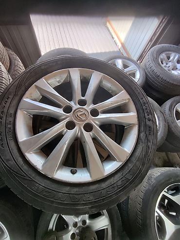 Дөңгөлөктөр монтажда 215 / 55 / R 17, Жай, Колдонулган, Комплект, Жеңил унаалар, тешиктери - 5