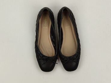 czarne buty na koturnie deichmann: Aldo, Balerinki damskie, rozmiar 37, stan - Dobry