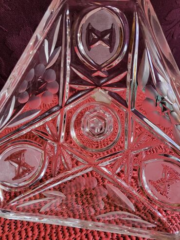 Ostalo posuđe: Bombonijera nova,kristal Zajecar 70te. Bombonijera kristalled — 13