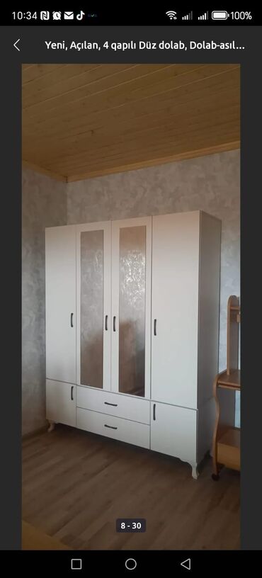 Dolablar: Yeni, Açılan, 3 qapılı Düz dolab, Qarderob, paltar dolabı, Türkiyə -da lalafo.az — 8 Dolablar: Yeni, Açılan, 3 qapılı Düz dolab, Qarderob, paltar dolabı, Türkiyə — 8