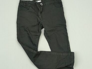 spodnie czarny jeans: Spodnie jeansowe, Pepco, 8 lat, 128, stan - Dobry