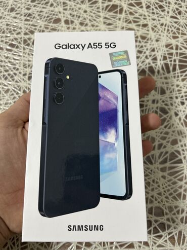 samsung 81: Samsung Galaxy A55, 128 GB, rəng - Qara, Barmaq izi, İki sim kartlı