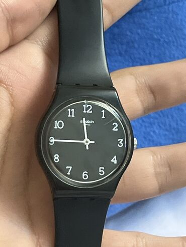 Чайники: Б/у, Наручные часы, Swatch, цвет - Черный