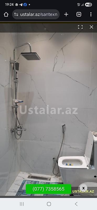 Santexnika xidmətləri – hamam və tualetin tam işlək vəziyyətə
