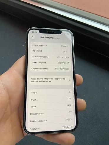 Apple iPhone: IPhone 12 Pro, Б/у, 256 ГБ, Графит, Защитное стекло, 91 % — 3