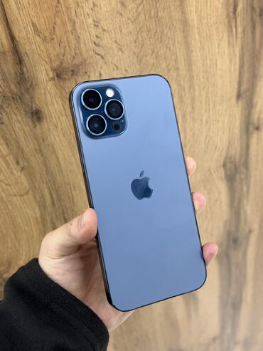 чехол iphone 14: IPhone 12 Pro Max, Б/у, 256 ГБ, Синий, Чехол, 89 %