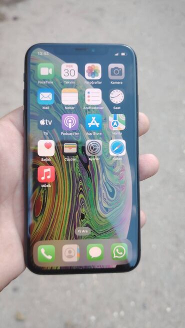 iphone xs max irşad: IPhone Xs, 64 GB, Matte Space Gray, Barmaq izi, Face ID
