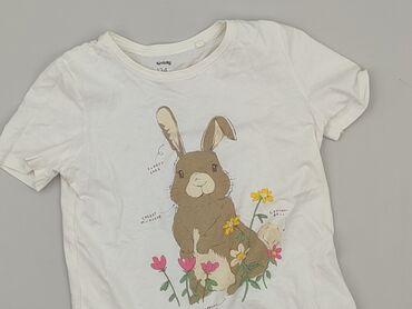koszulka z serduszkiem: T-shirt, SinSay, 9 years, 128-134 cm, condition - Very good