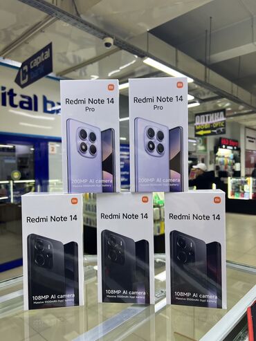 купить samsung note 9: Redmi, Redmi Note 14, Новый, 256 ГБ, цвет - Черный, В рассрочку, 2 SIM, eSIM