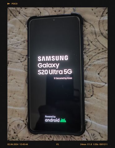 samsung galaxy 20: Samsung Galaxy S20 Ultra, Б/у, 256 ГБ, цвет - Черный